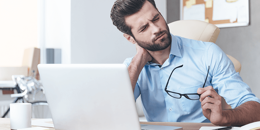 an image of a man with neck pain